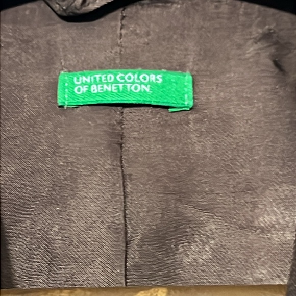 United Colors of Benetton Women’s Y2K Brown Suit Jacket, Excellent Condition, 10 - Picture 3 of 8